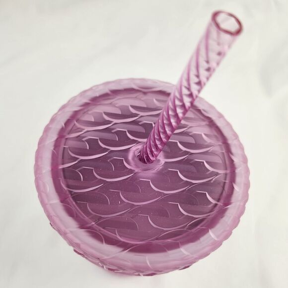 🔹️NWT Starbucks 2024 Pink Matte Chain Link Cold Drink w/Straw 16oz Tumbler - Picture 7 of 12